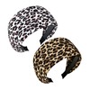 Yonchic Leopard Print Wide Headbands, Large Soft Headbands for Women