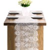 4 Pcs White Lace Table Runners 14 x 120 Inch