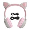 Cat Ear Headphone 3D LED Light Wireless Bluetooth 5.0 Foldable