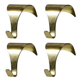 Picture Rail Hooks Moulding Hanging Brass Hooks 10 pc S Shaped Large Picture Rail Hangers for Hanging Picture Art Gallery Display Wall Decor Hold up to 20kg.