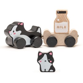 Cubika - Wooden Kittens Set, Multicolor (Levenya 15450)