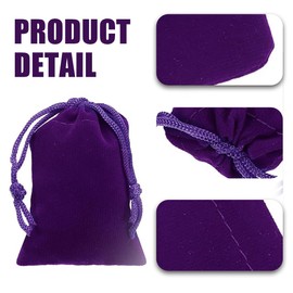 SULIUDAJI Pack of 24 Velvet Bags Colourful, 12 Colours Velvet Bags With Drawstring, Gift Bag, Jewellery Bag, Velvet Bag Small, Mini Bag For Jewellery, Favour Rings, Weddings, Parties