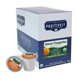 Organic Positively Tea Company, Green Tangerine Green Tea, K-Cup Compatible, 24 Pods