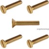 2-56 x 1/2 Solid Brass Machine Screws Flat Head Slotted