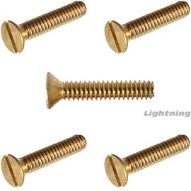 2-56 x 1/2 Solid Brass Machine Screws Flat Head Slotted Quantity 100
