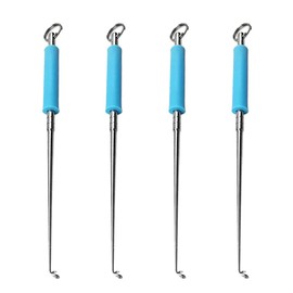 Quesuc 4 Pieces Stainless Steel Fishing Unhook Disgorger Portable Fishing Hook Remover Unhook Extractor Fishing Accessories Fishing Hook Remover Portable Hook Remover Unhooking Fishing Tools