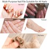 Nail Files, Professional Washable Nail Files 4Pcs 80/80 Grit and