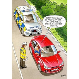 Greeting Card (LD5096) Humour Birthday - Speed Awareness Course - The Funny Side of Life