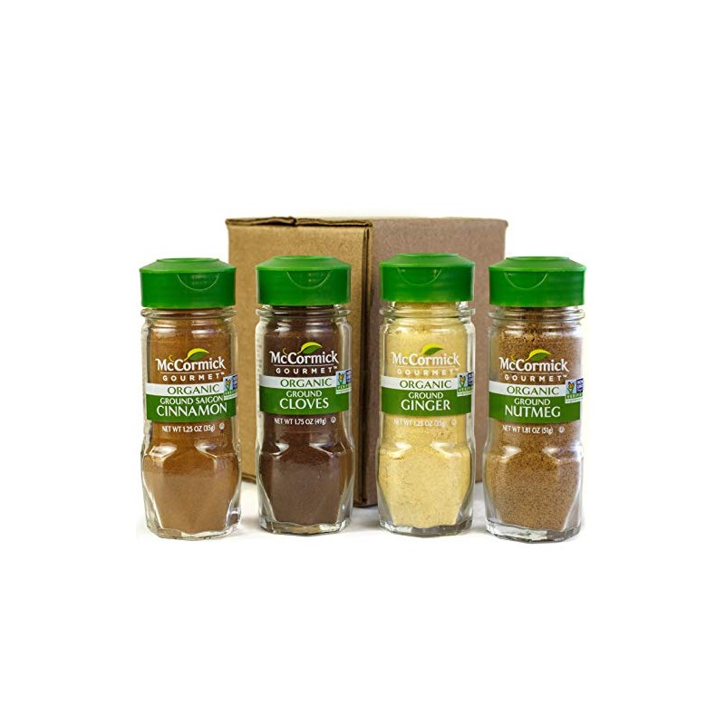 McCormick Gourmet Organic Baking Variety Pack (Cloves, Saigon Cinnamon, Ginger,