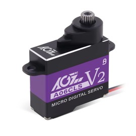 AGFRC Mini-Z-Car Micro Steering Servo - 6g High Speed Full Metal Gear Mini Digital Coreless Servo for Mini Z Car (A06CLS V2(Purple))