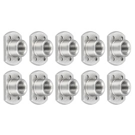 METALLIXITY Spot Weld Nuts (M10 x 1.25mm) 10Pcs, Carbon Steel Double Tab Fastener Nut - for Building Industrial