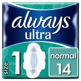 Always Ultra Normal Binden (mit Flügeln) Größe: 1, 8er Pack (8 x 14 Stück)