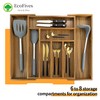 Luxury Acacia Kitchen Drawer Organizer - Silverware Organizer - Utensil
