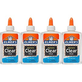 Elmer's Washable Clear Glue, 9 Ounce Bottle (Pack of 4)