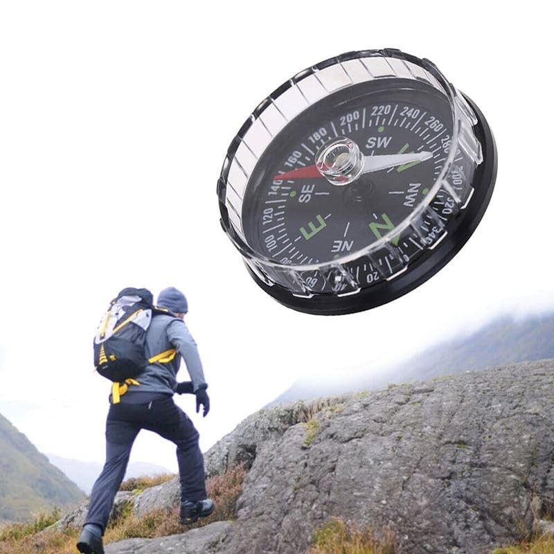 1 x Mini Pocket Compass Outdoor Sports Camping Hiking Navigation