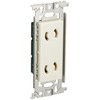 Panasonic WN1062 Embedded Double Outlet with Plug Locking Mechanism.