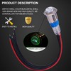 mxuteuk 16 mm Raised Speaker Horn Momentary Push Button Switch