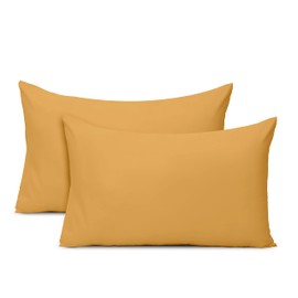 AMEHA 100% Brushed Microfiber Pillow Cases 2 Pack, Super Soft Standard Pillow Cases | Hotel Quality Pillow Covers, 50x75 cm,