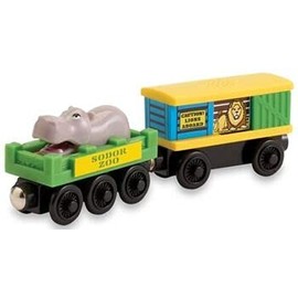 Generic Sodor Zoo Cars Compatible with Thomas & Friends Wooden Railway by Learning Curve - Sodor Zoo Cars - LC98017