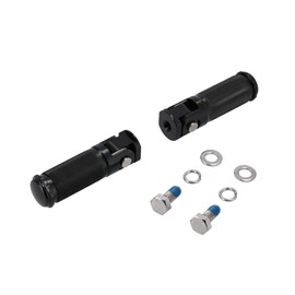 CNC Passenger Foot Pegs Full Aluminium Black Anodised