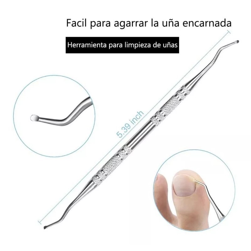 Lenio® Uñas Encarnadas Juego De Pedicura Acero Inoxidable