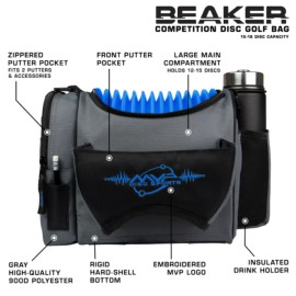 MVP Beaker Disc Golf Bag - Gray / Royal