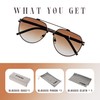 FAA'N 2024 Memory Metal Polarized Aviator Sunglasses for Men Women(Brown)