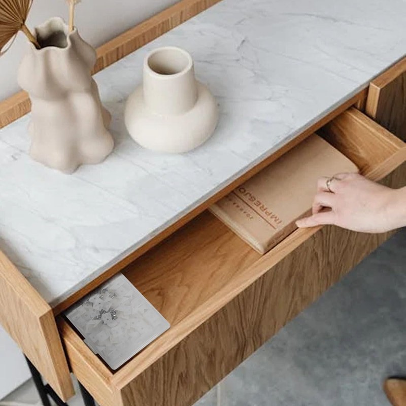 100 Pcs Plastic Angle Code Bracket Fasteners, Sagging Drawer Bottom