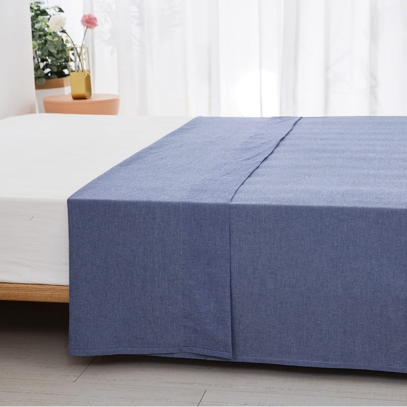 Flat Bed Sheet, Single, 59.1 x 98.4 in (150 x