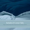 ROYALE LINENS Reversible Comforter - Queen Size Duvet Insert -