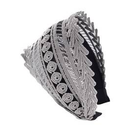 Axy HR15A Vintage Wide Hair Band Series 15A Wonderful Hair Band - grey