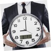 Operitacx Elegant Digital Wall Clock Calendar and Temperature Large Lcd