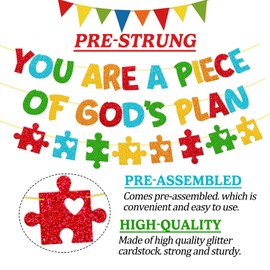 Sunday School Banner You are a Piece of Gods Plan Banner Christian Classroom Backdrop Kid’s Religious Bible Verse Bulletin Board Decor
