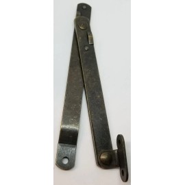 Furniture Knowledge Pair 2 Antique Brass Steel DROP FRONT DESK LID STAYS hinges trunk chest mailbox