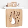 LED Night Light Unique Guitar Hollow Design 3D Wooden Night