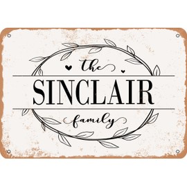 Metal Sign - The Sinclair Family (Style 1) - Vintage Rusty Look
