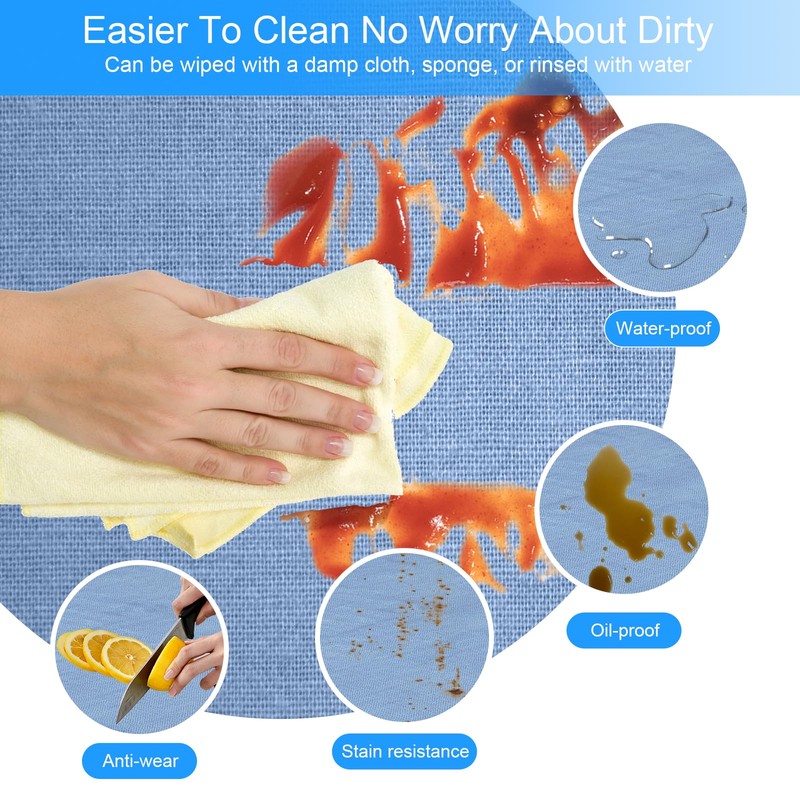 Clear PVC Table Protector, 53.9 X 83.8inch /137 X 213cm,