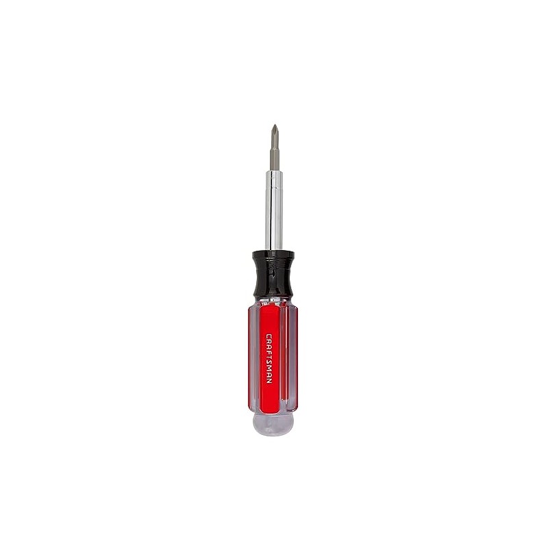 CRAFTSMAN Screwdriver Multi-Bit Set, 6 in 1, Acetate Handle (CMHT66052)