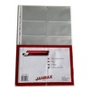 Pack of 20 Business Card Holder A4 Punched Pockets
