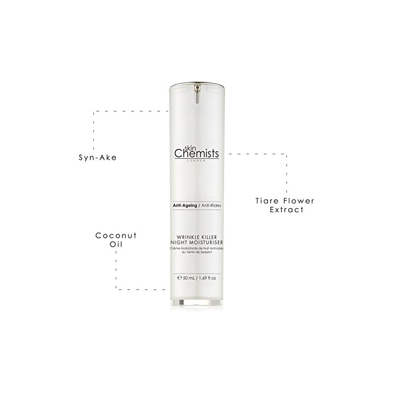 skinChemists Anti-Ageing Wrinkle Killer Night Moisturizer, 1.69 Fl. Oz