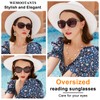 WEMOOTANTS Oversized Reading Sunglasses for Women 3.5+ Trendy Sunglasses Readers