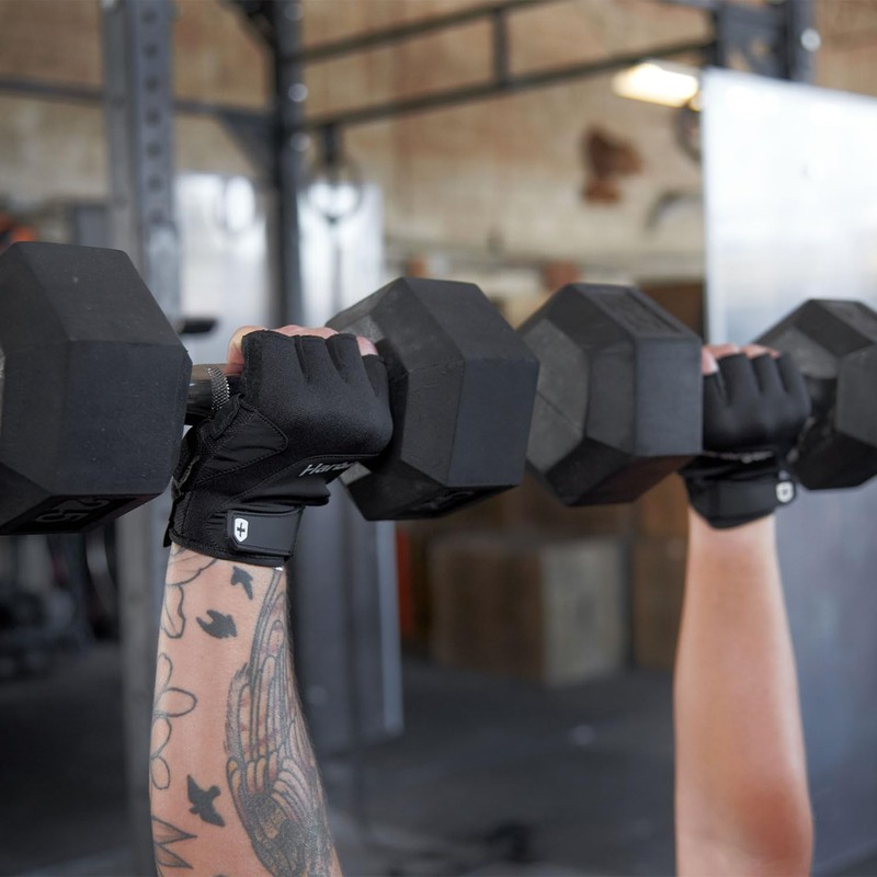 Harbinger 22442 Training Gloves, Muscle Training, Lifting Training Grip Gloves,