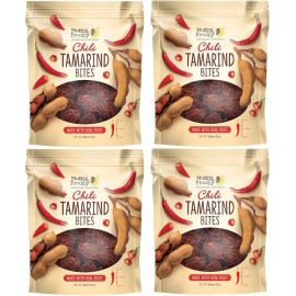 Nutty & Fruity 4 bags of Nutty & Fruity Spicy Chili Tamarind Bites, 24 Oz/bag - REAL FRUIT