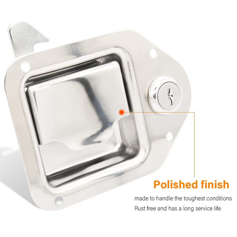 Tool Box Replacement Latch,2 Stainless Steel Truck Tool Box Latch