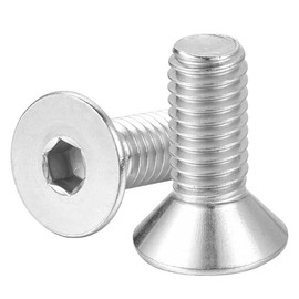 M10-1.5 × 50MM DIN7991 of 304 Stainless Steel Countersunk Screw Bolt Fully Thread Flat Head Socket Cap Screws Metric 10PCS