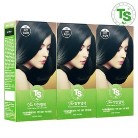 TS (Shinsegae Live Shopping) 3 TS Good Dye 120g (Choose 1 of Natural Black/Natural Dark Brown/Light Brown) No. 5 Natural Black Brown / (신세계라이브쇼핑)TS 착한염색 120g 3개 (자연흑색/자연흑갈색/연한갈색 중 택1) 5호 자연흑갈색