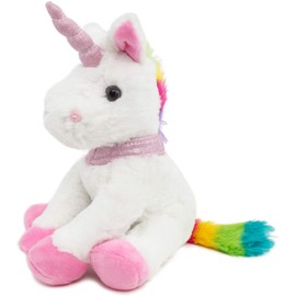 BRUBAKER Plush Unicorn - 8.3 Inches - Cuddly Plush Soft Toy - Stuffed Animal - White