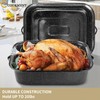 21Inch Roasting Pan, Extra Large Rectangle Roasting Pan With Rack,