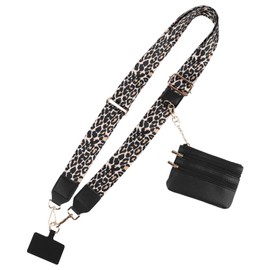 zenjarigily Clip and Go Strap for Phone with Wallet Crossbody,Multifunction Phone Lanyard,Adjustable Phone Strap with Zippered Wallet, Cellphone Chain Accessories
