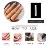 MISUD Press on Nails Almond Medium Fake Nails Glossy Glue